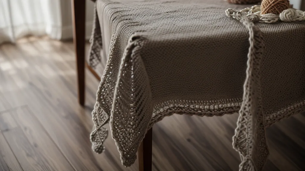 Muestra de punto jazmín de crochet mal ejecutado, con el hilo enredado y tensión irregular.