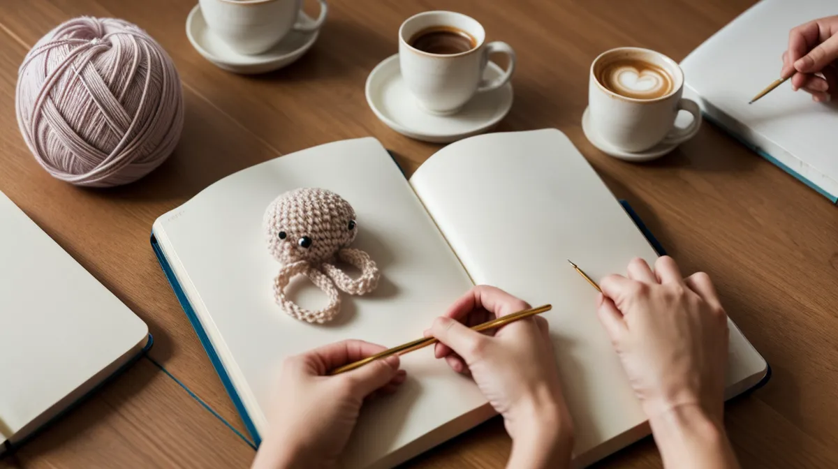 Costura de amigurumi paso a paso: piezas simétricas y bien centradas antes de rematar los puntos