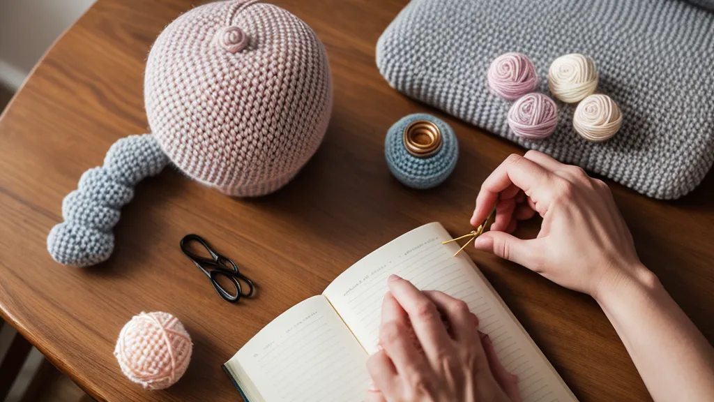 Estante de amigurumis con acabados limpios y cambios de color invisibles terminados
