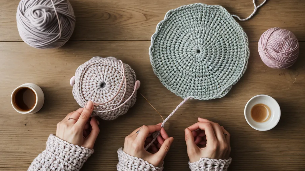 Leer patrones de crochet paso a paso: el patrón impreso junto al gancho y los ovillos