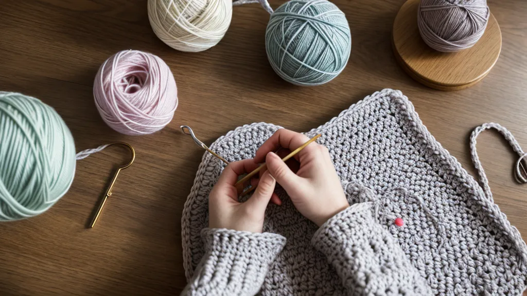 Corte manual de una caja de cartón PAP 20 para el reciclaje creativo de lanas de crochet