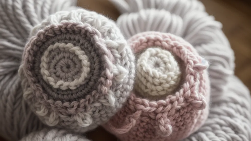 Técnica de rellenado radial para amigurumis, empujando la fibra desde el centro hacia las paredes del tejido.