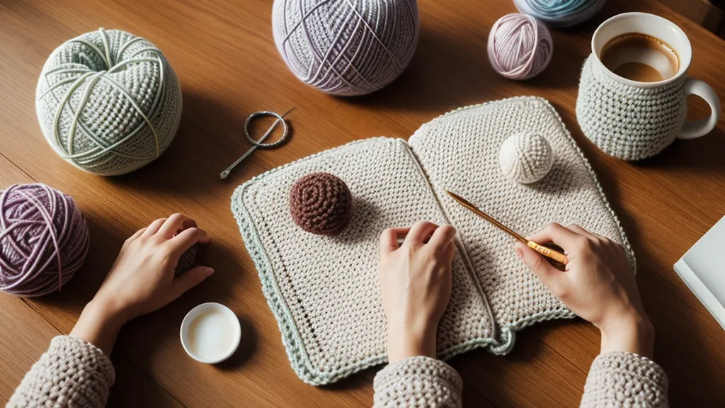 Detalle del punto en X en amigurumis, técnica que cambia la tensión de punto y evita ver el relleno