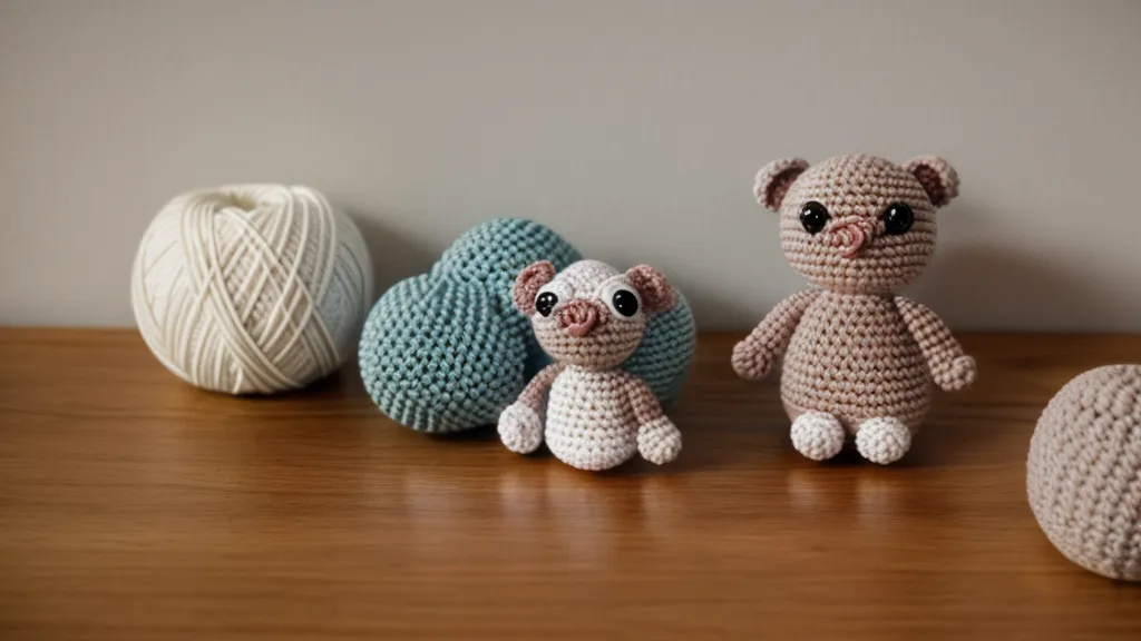 Amigurumi terminado con tensión uniforme, ojos de seguridad de 8 mm y puntos bien definidos