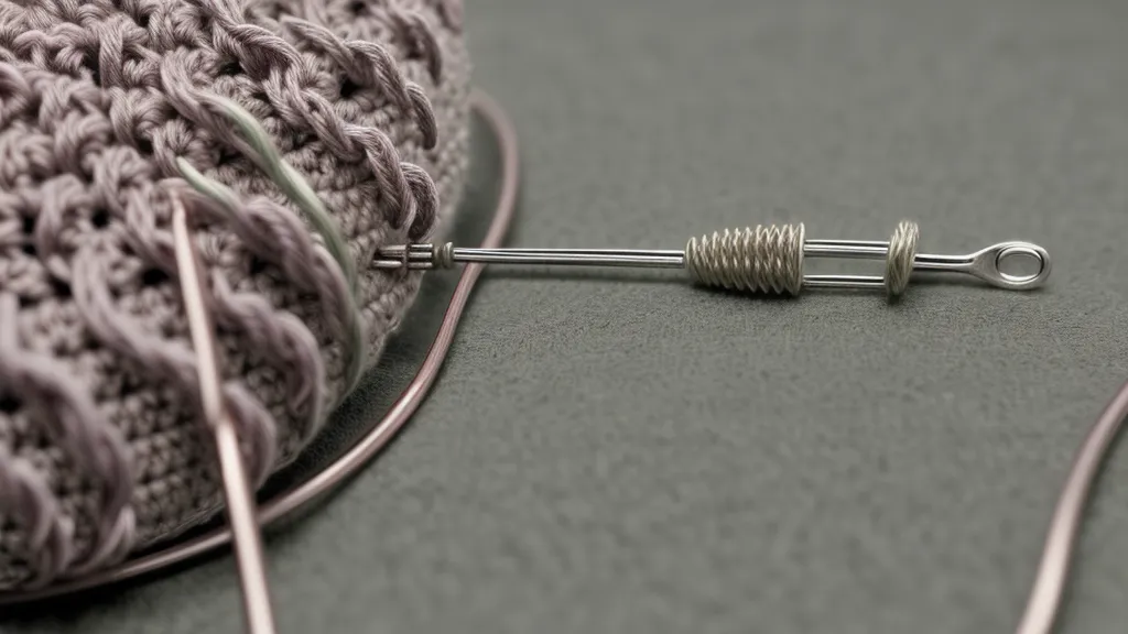 Anillo mágico de crochet recién cerrado sin agujero al inicio de la vuelta de un amigurumi