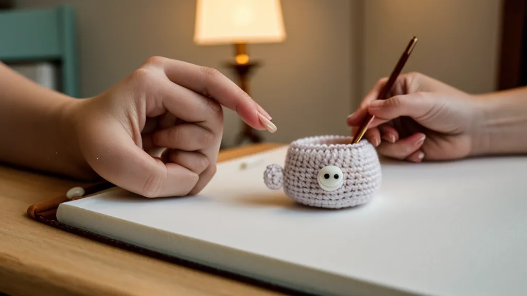 Patrones de amigurumis y ovillos de lana listos para practicar técnica de crochet en casa