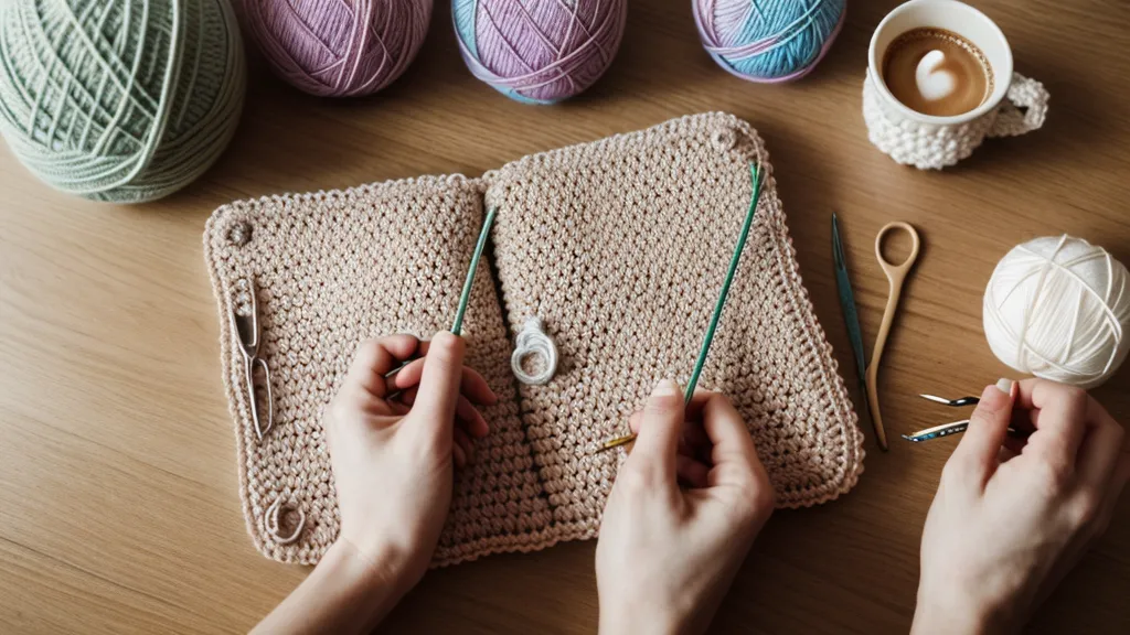 Organizar patrones de crochet impresos sin ocupar mucho espacio en casa, carpeta única de anillas en un piso pequeño