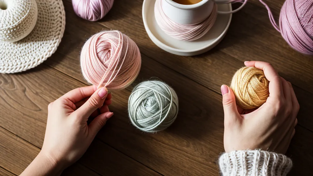 Tamaño de aguja para amigurumis: gancho de crochet junto a ovillos de lana de distinto grosor