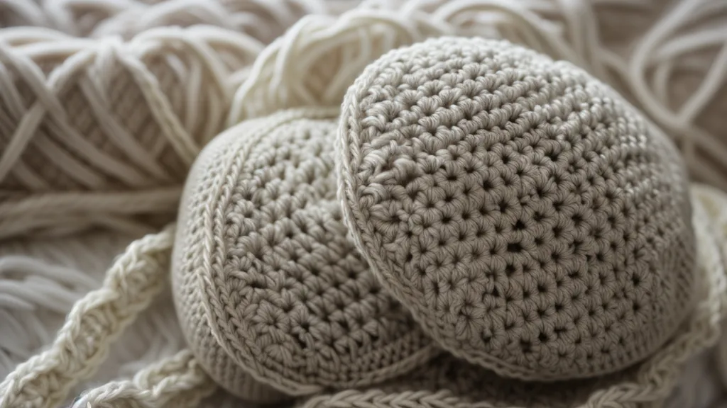 Técnica de amigurumi comparada: tejido flojo con relleno visible junto a un tejido firme con la aguja correcta