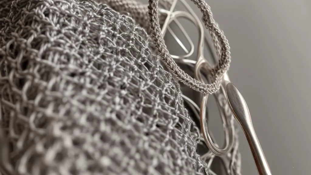Ganchillo de 2.5mm y algodón mercerizado usados para practicar el punto en X en amigurumis