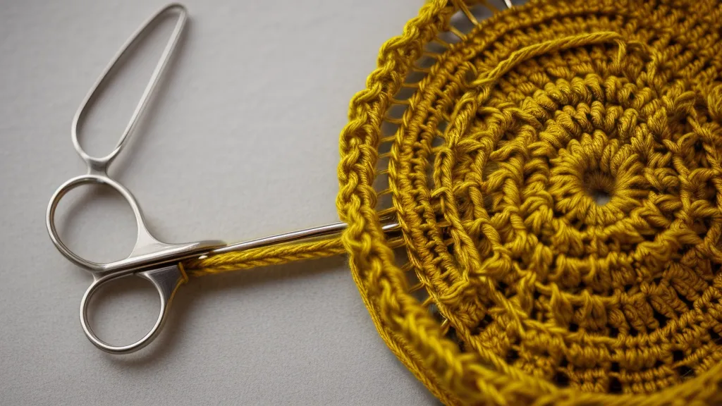 Detalle de puntos bajos apretados con gancho de metal, técnica clave de crochet técnico para amigurumis
